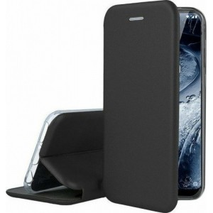 Θήκη Samsung Galaxy A6 2018 Flip Book Smart Magnet Elegance -Μαύρο  Θήκες Smartphone
