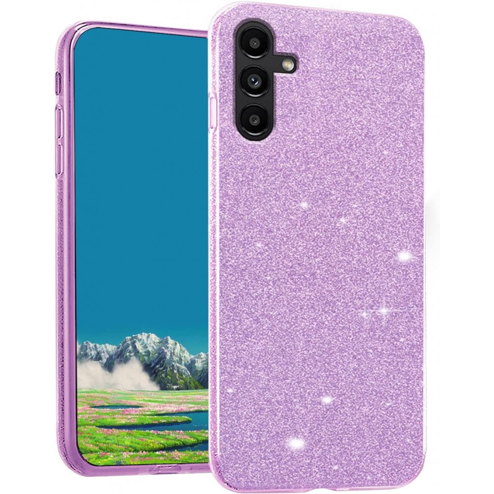 Θήκη Samsung Galaxy A17 5G Glitter Shine Cover Hard -Μωβ Θήκες Smartphone