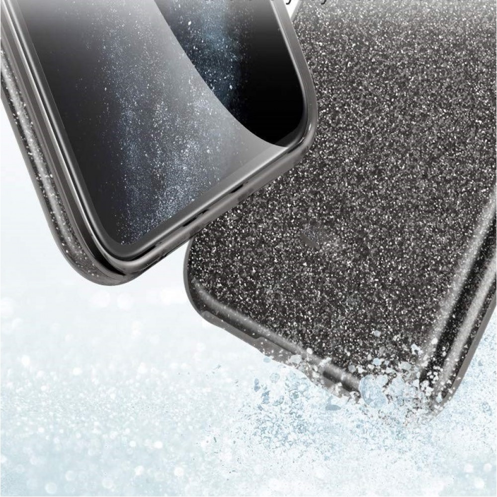 Θήκη Samsung Galaxy S22 Ultra Glitter Shine Cover Hard -Μαύρο Θήκες Galaxy S22 Ultra