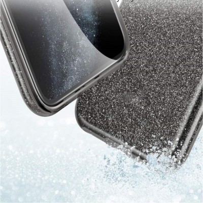 Θήκη Samsung Galaxy S22 Ultra Glitter Shine Cover Hard -Μαύρο