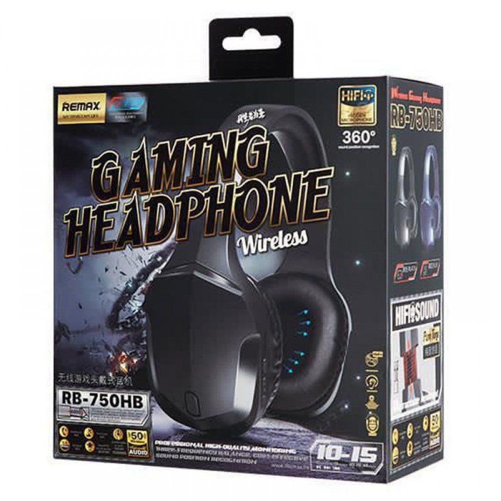 Remax RB-750HB Ασύρματο Over Ear Gaming Headset με σύνδεση Bluetooth  Gaming Headsets