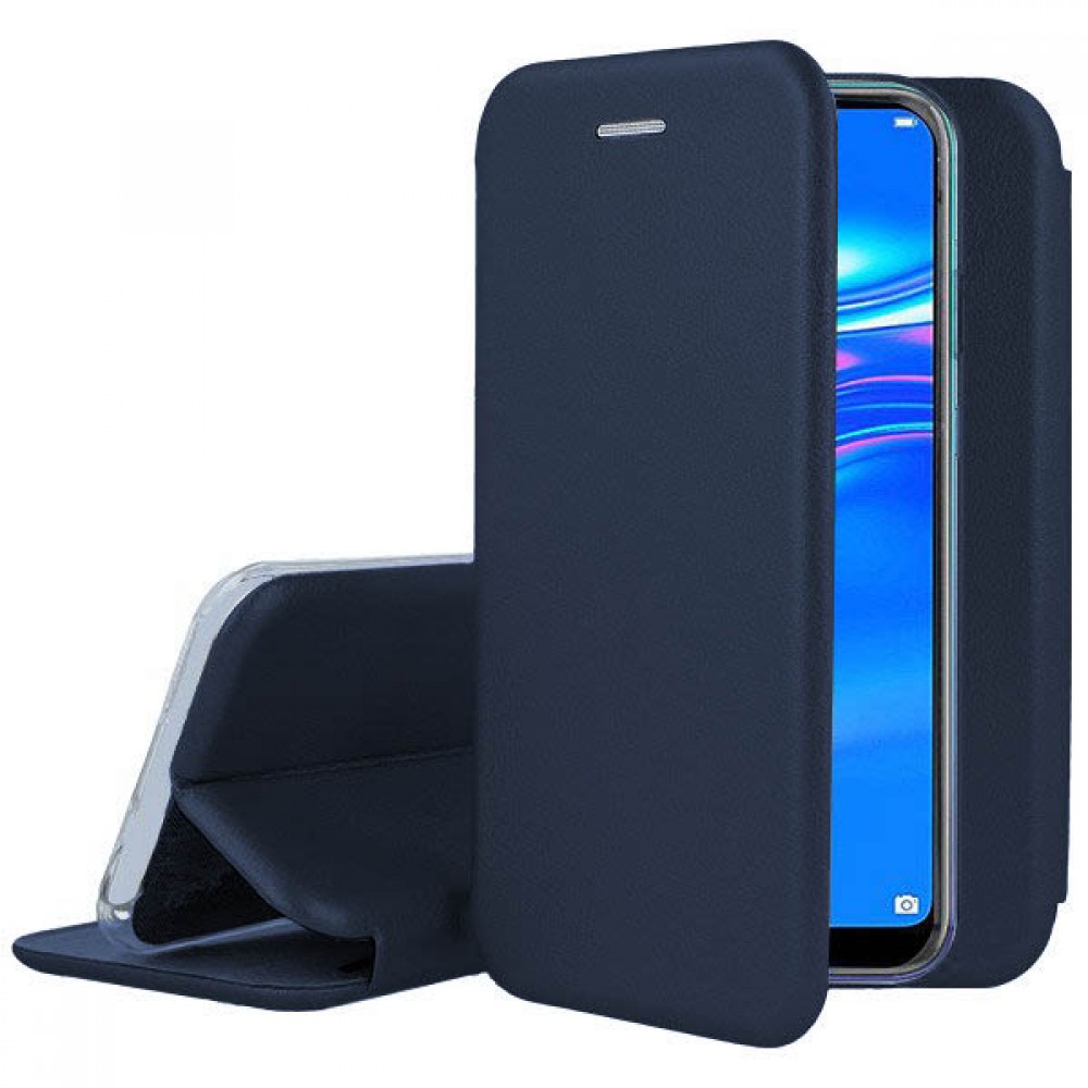 Θήκη Xiaomi Mi 9 Lite Soft TPU&PU Leather Flip  Βιβλίο Smart Magnet Elegance -Σκούρο Μπλε Θήκες Smartphone