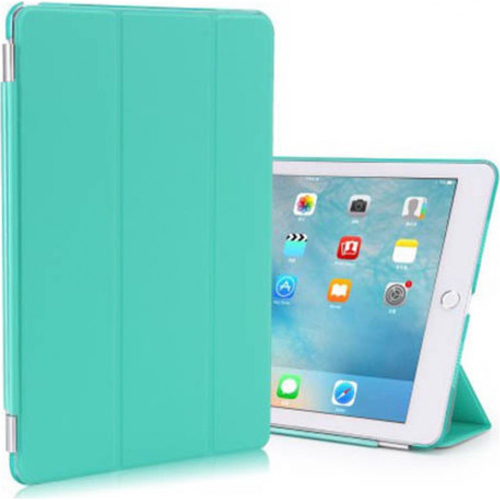 Θήκη Βιβλίο Flip Cover με Σιλικόνη για Apple iPad 8 10.2" (2019 / 2020 / 2021) – Τιρκουάζ Θήκες Tablet 