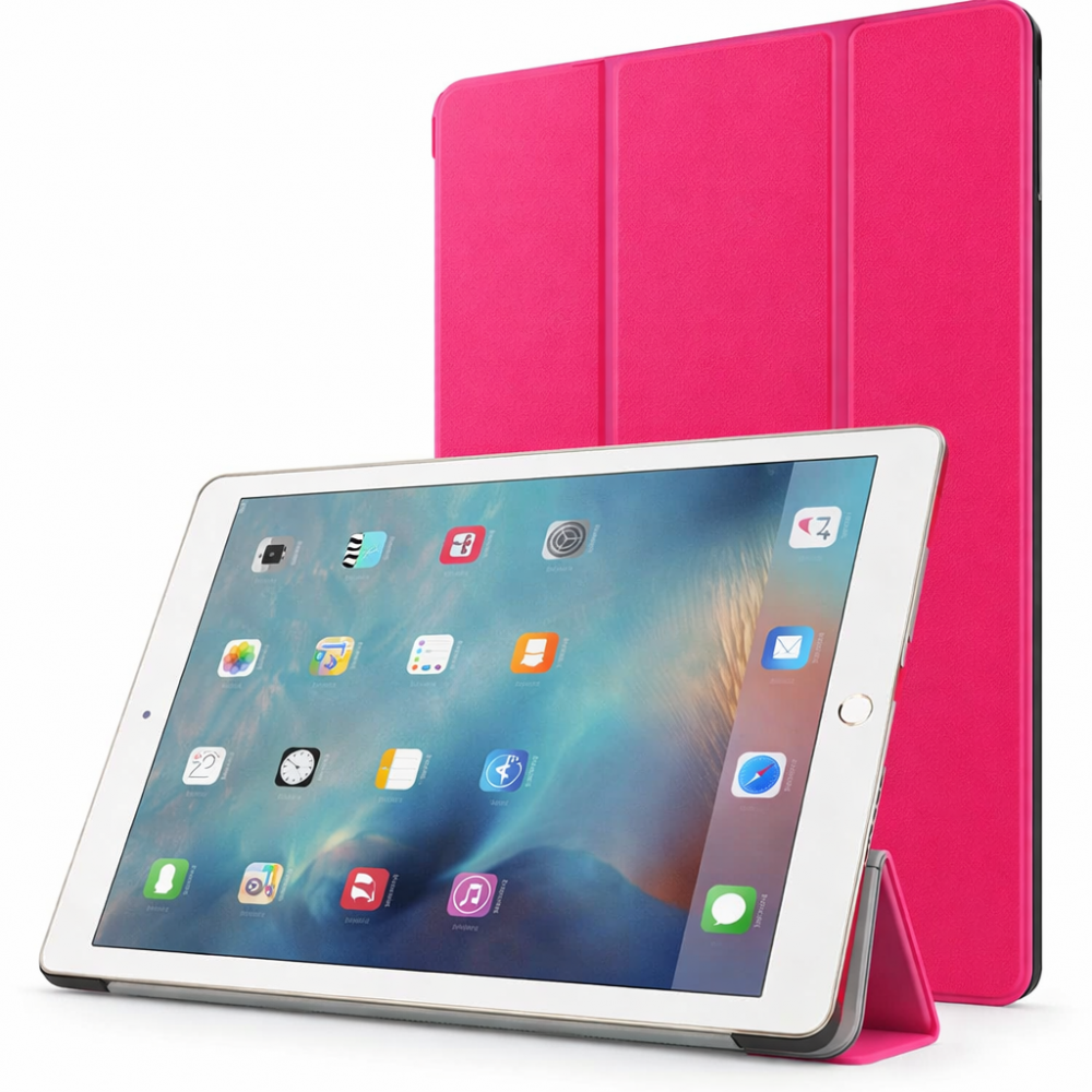 Θήκη Βιβλίο Flip Cover με Σιλικόνη για Apple iPad 8 10.2" (2019 / 2020 / 2021) – Φούξια Θήκες Tablet 