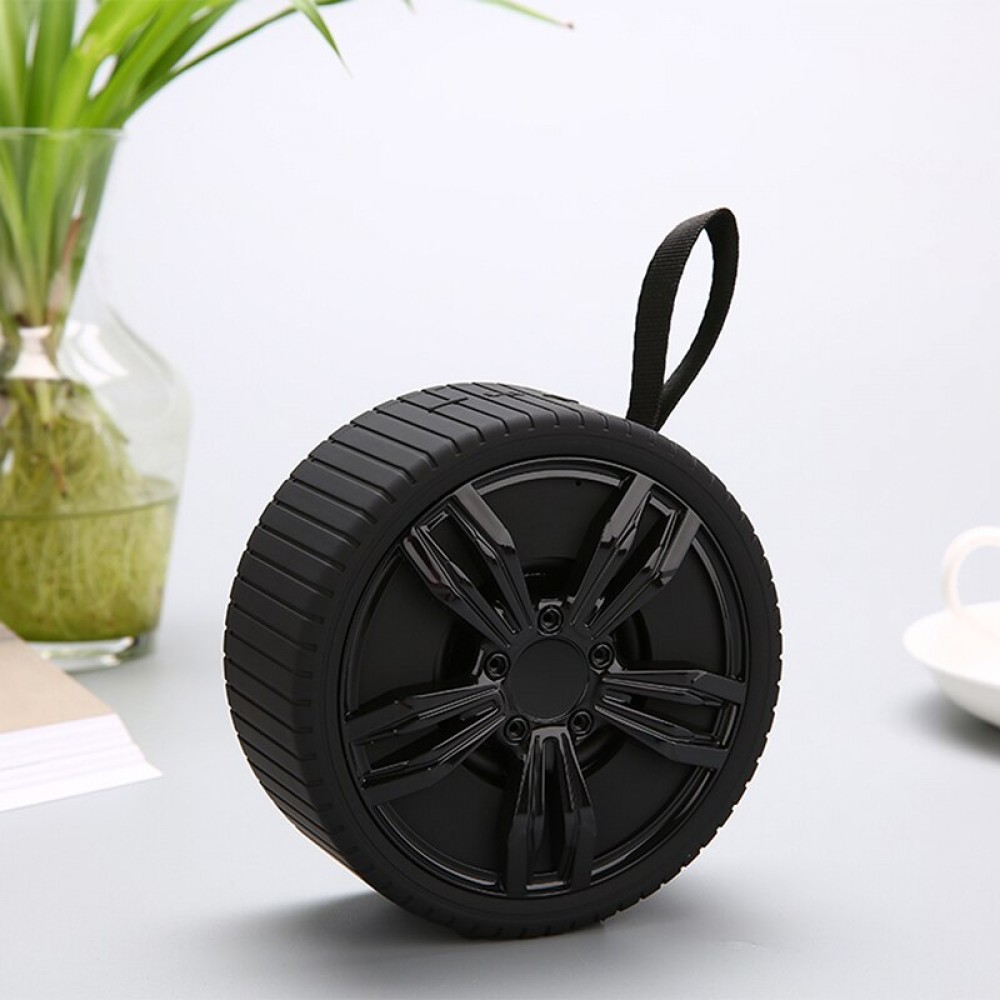 Ηχείο Wireless Bluetooth Speaker NB-104 σε σχήμα ζάντας Νίκελ -Μαύρο Αξεσουάρ 