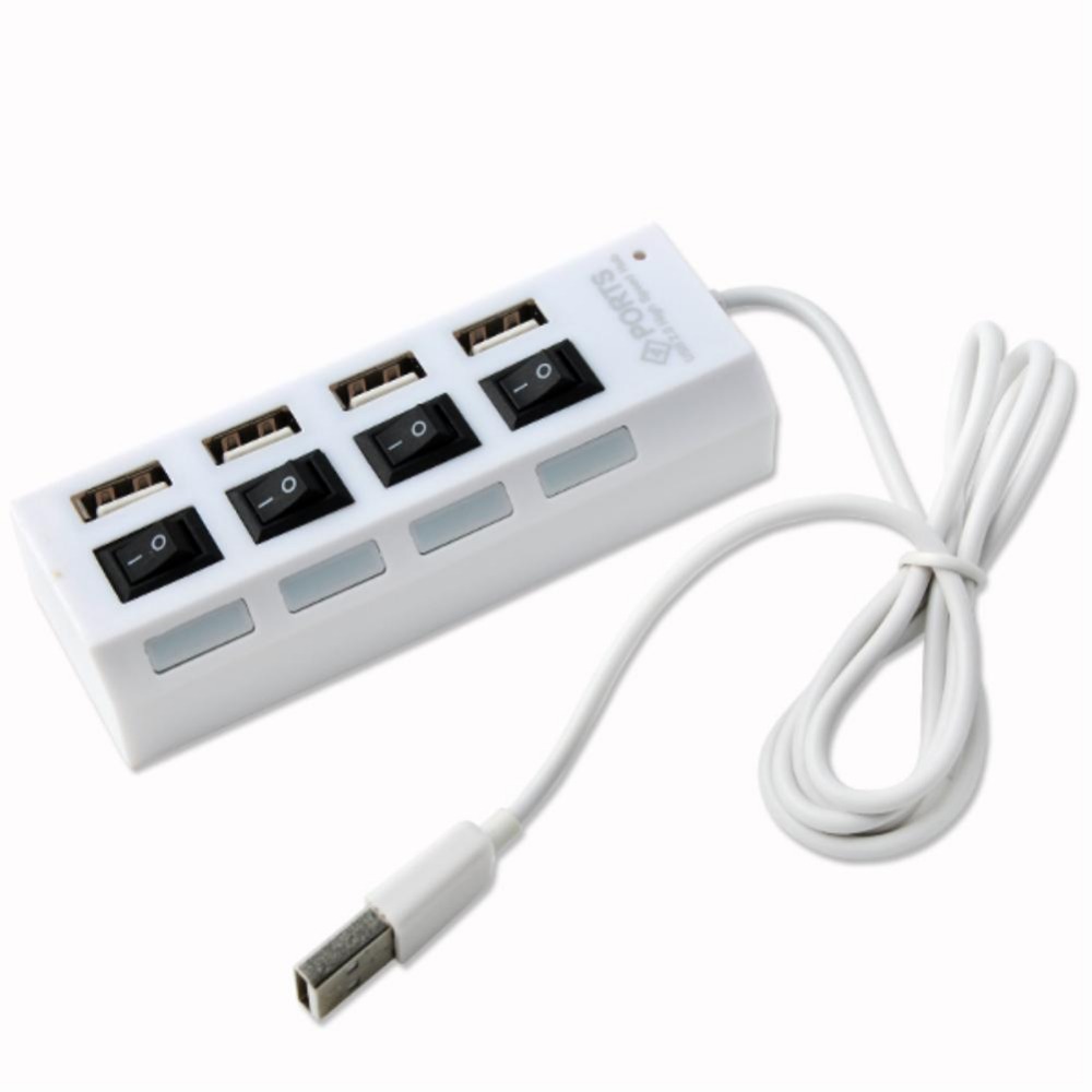 Usb 2.0 HUB 4 Θυρών με Διακόπτες On/Off Αξεσουάρ 