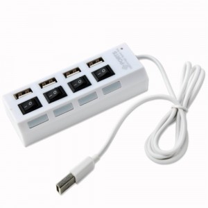 Usb 2.0 HUB 4 Θυρών με Διακόπτες On/Off Αξεσουάρ 