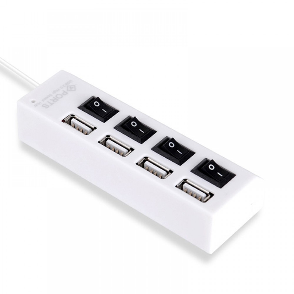 Usb 2.0 HUB 4 Θυρών με Διακόπτες On/Off Αξεσουάρ 