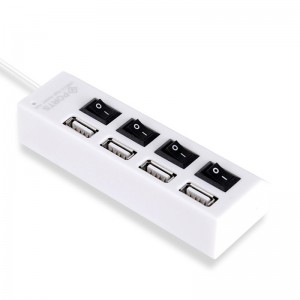 Usb 2.0 HUB 4 Θυρών με Διακόπτες On/Off Αξεσουάρ 
