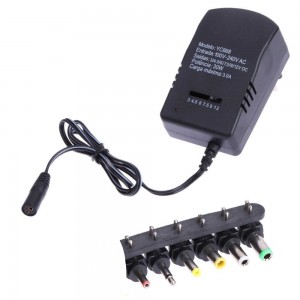 Universal Φορτιστής  3A/4/5/6/7.5/9/12V 30W με 6 Αντάπτορες Αξεσουάρ 