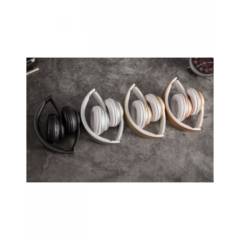 Wireless Gjby CA-011 Headphones Bluetooth Stereo Headset -Ροζ Χρυσό Αξεσουάρ 