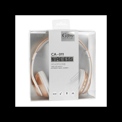  Wireless Gjby CA-011 Headphones Bluetooth Stereo Headset -Rose Gold
