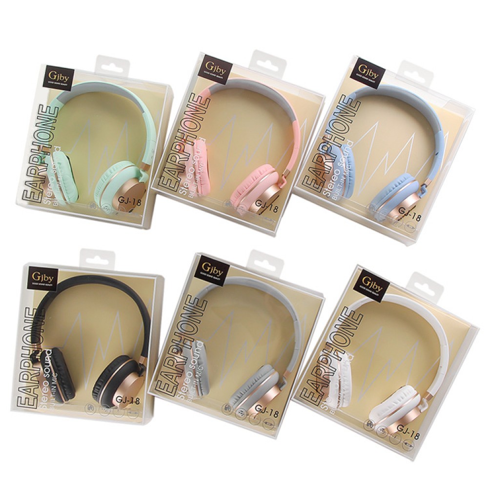 Ακουστικά Gjby GJ-18 για Smartphones /Tablets /PC -Γκρι Αξεσουάρ 