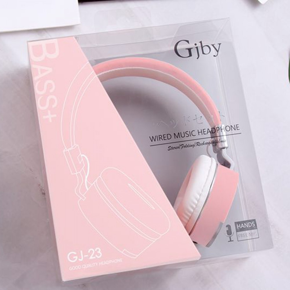 Ακουστικά Gjby GJ-23 για Smartphones /Tablets /PC  -Ροζ Αξεσουάρ 