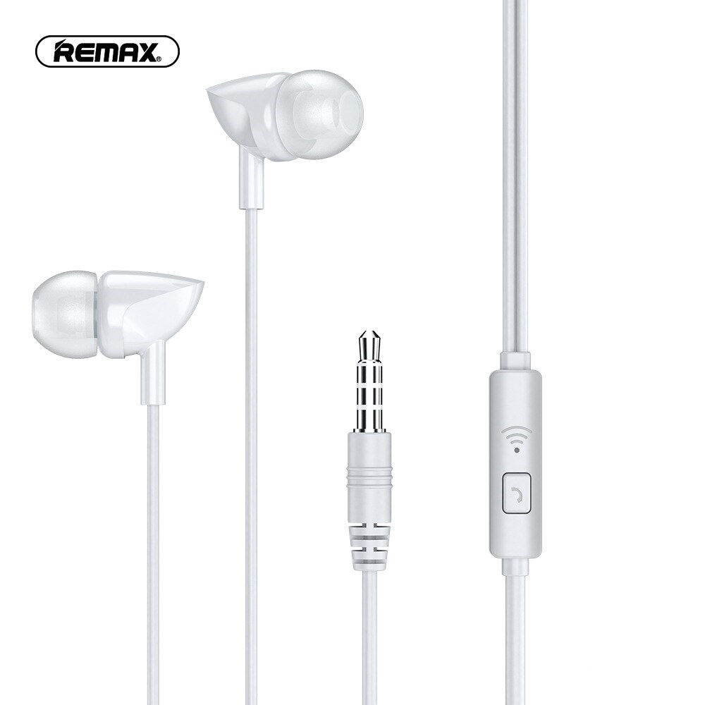 Remax RW-106 Ενσύρματα Handsfree Ακουστικά με Μικρόφωνο –Λευκό (3.5mm) Αξεσουάρ 