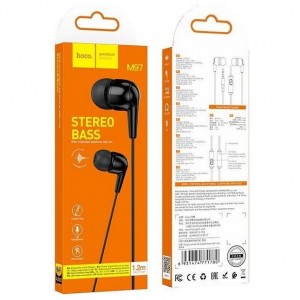 Handsfree Ακουστικά Hoco M97 In-ear 3.5mm Jack -Μαύρο Αξεσουάρ 