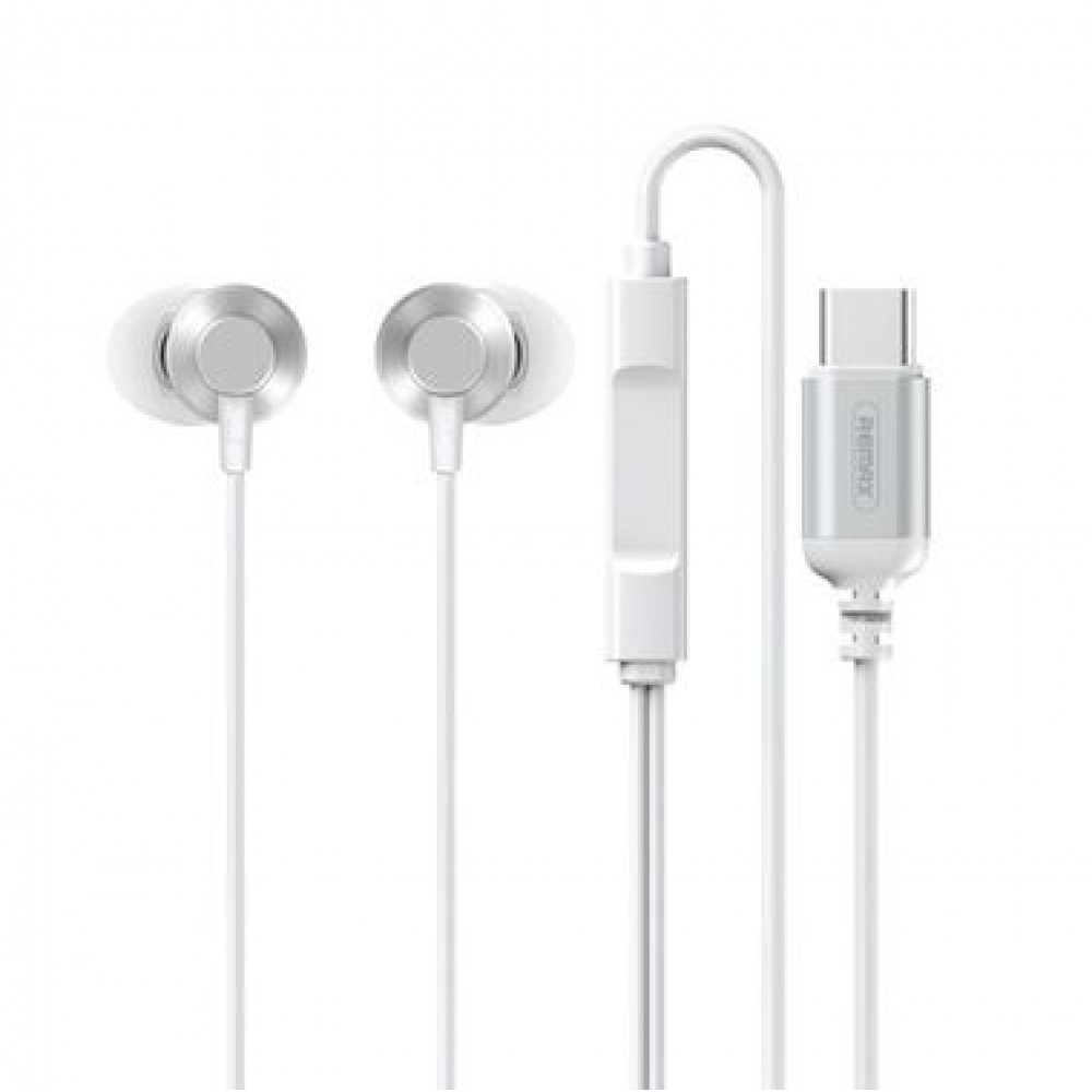 Remax RM-512 Ενσύρματα Αθλητικά Ακουστικά Type-C –Λευκά Αξεσουάρ 