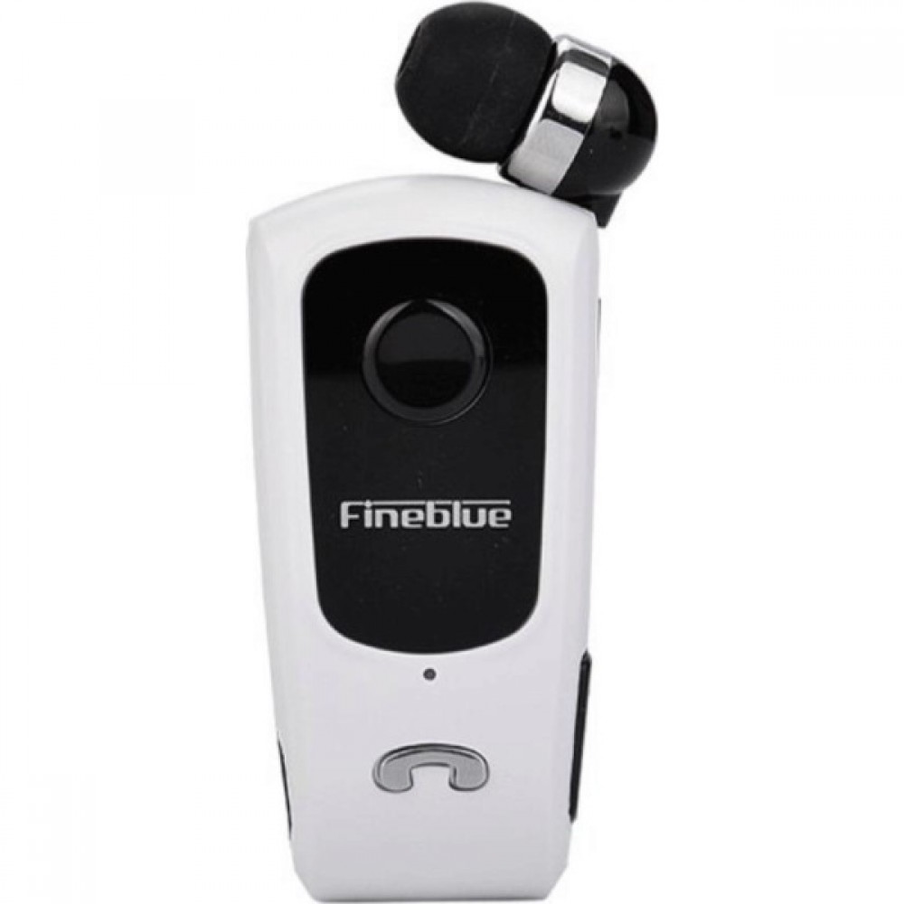Ακουστικό Bluetooth Fineblue F920 με Επεκτεινόμενο Καλώδιο Clip-On Wireless Headset -Λευκό Αξεσουάρ 