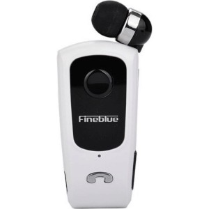 Ακουστικό Bluetooth Fineblue F920 με Επεκτεινόμενο Καλώδιο Clip-On Wireless Headset -Λευκό Αξεσουάρ 