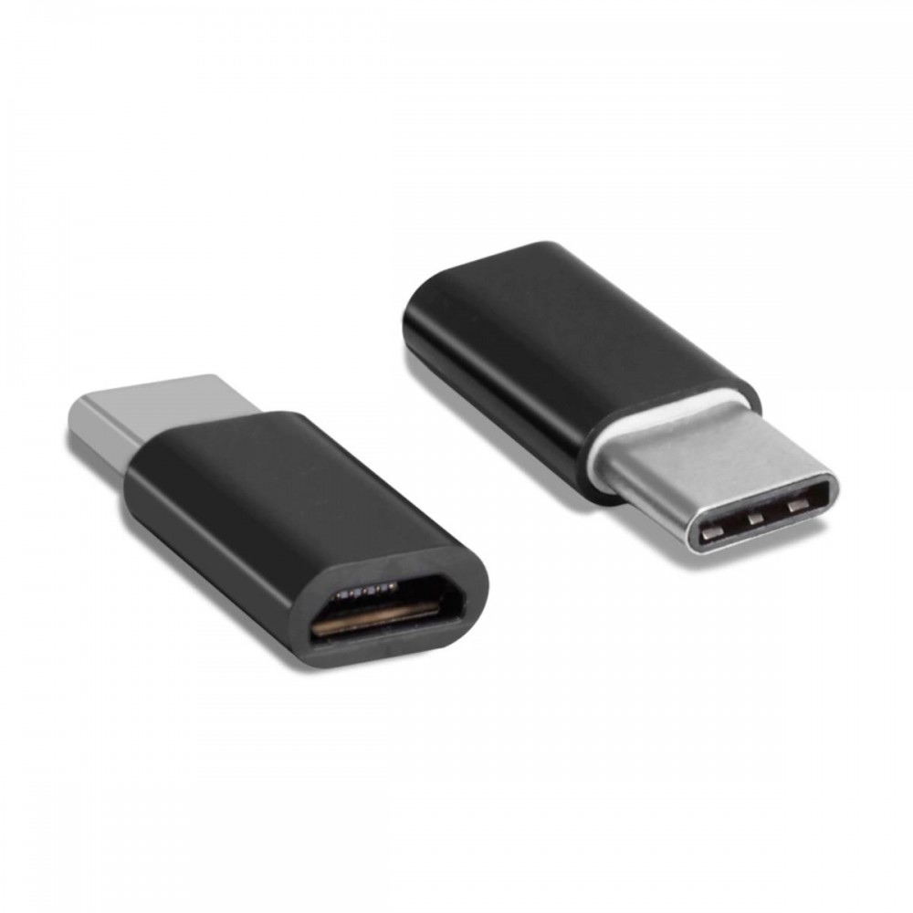 Αντάπτορας Μετατροπέας USB-C σε Micro USB Θηλυκό -Μαύρο Αξεσουάρ 