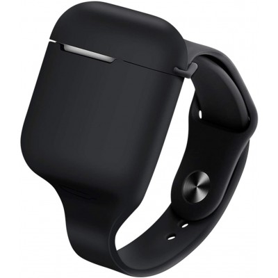 Προστατευτική θήκη Wristband Sports Σιλικόνης AirPods 1/2 -Black