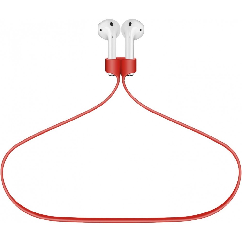 Magnetic Adsorption Anti-Lost Strap For Airpods 1/ 2 & Airpods Pro Sport Protective Silicone -Red Αξεσουάρ 