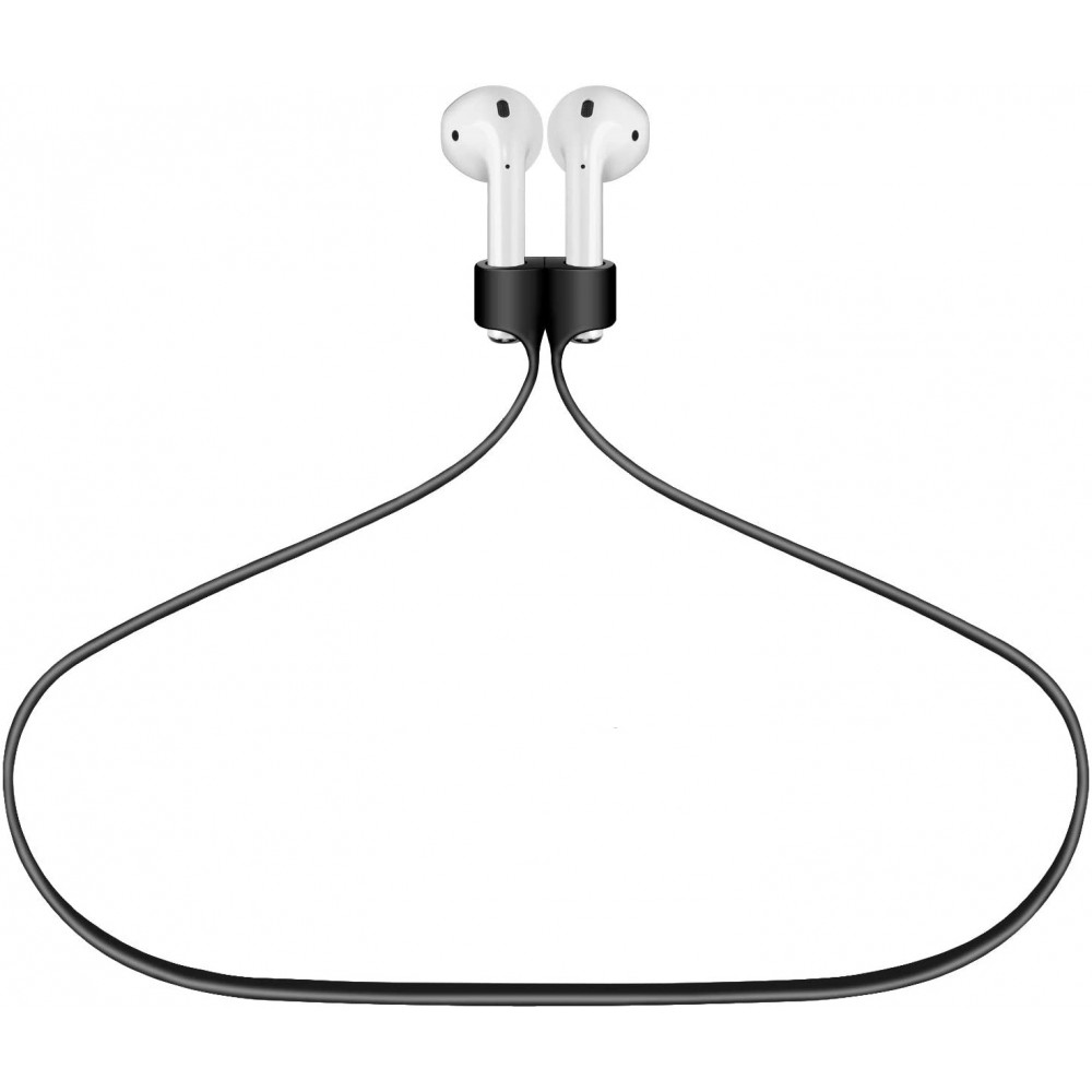 Magnetic Adsorption Anti-Lost Strap For Airpods 1/ 2 & Airpods Pro Sport Protective Silicone -Black Αξεσουάρ 
