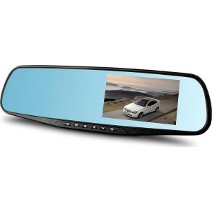 Vehicle Blackbox Dvr Σετ Καθρέπτης με Κάμερα DVR Αυτοκινήτου 1080P με Οθόνη 4.3" με Κλιπ & Κάμερα Οπισθοπορείας Διάφορα