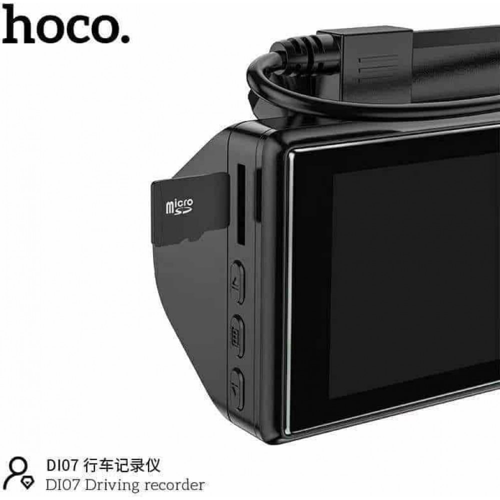 Hoco DI07 Dual Κάμερα DVR Αυτοκινήτου για Παρμπρίζ με Κλιπ Κάμερα DVR Διάφορα