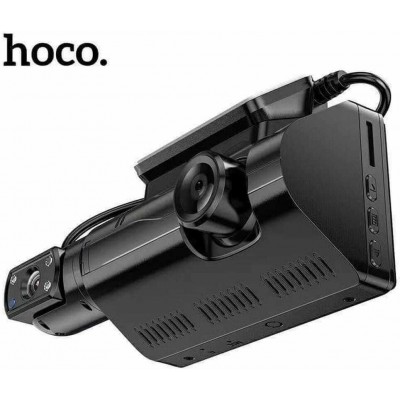Hoco DI07 Dual Κάμερα DVR Αυτοκινήτου για Παρμπρίζ με Κλιπ Κάμερα DVR
