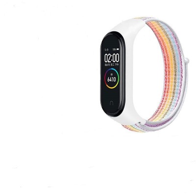 Λουράκι Νάιλον για Xiaomi Mi Band 3 / 4 / 5 -Λευκό