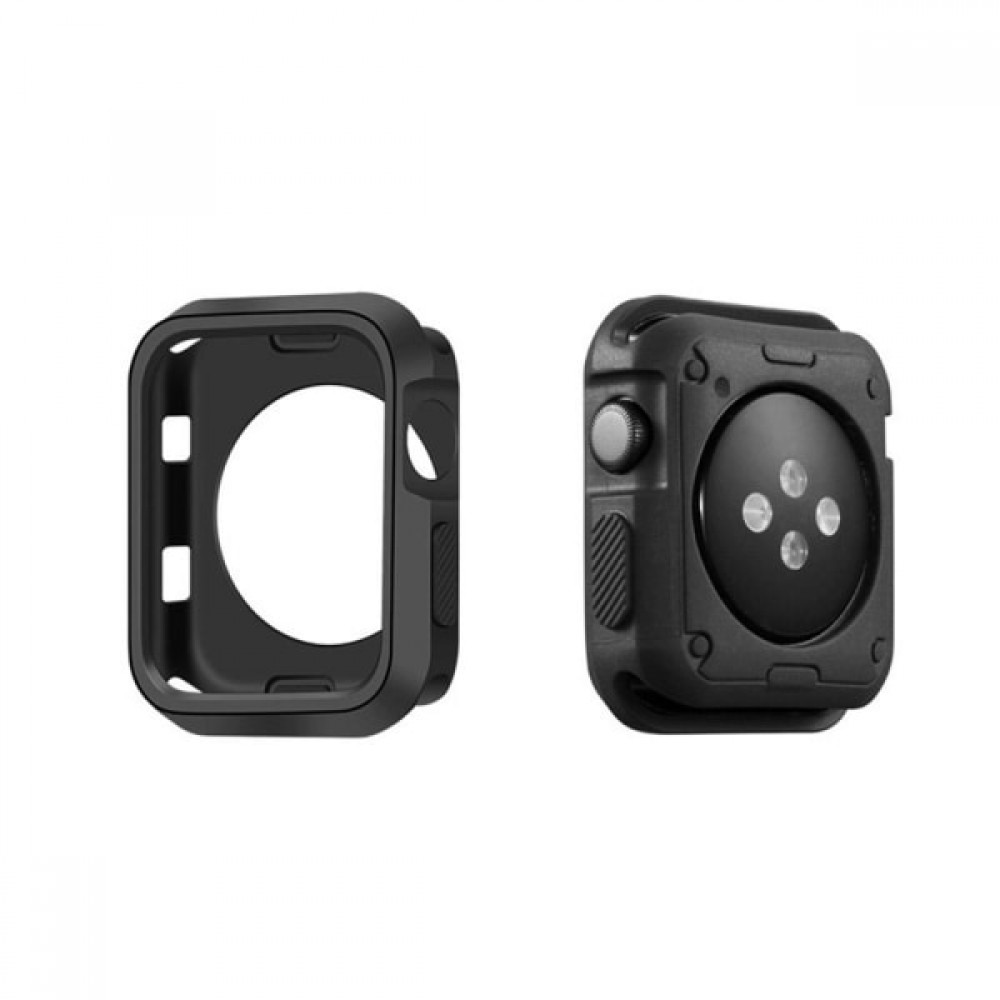 Θήκη Σιλικόνης Tpu For Apple Watch 44mm  - Black Προστασία οθόνης