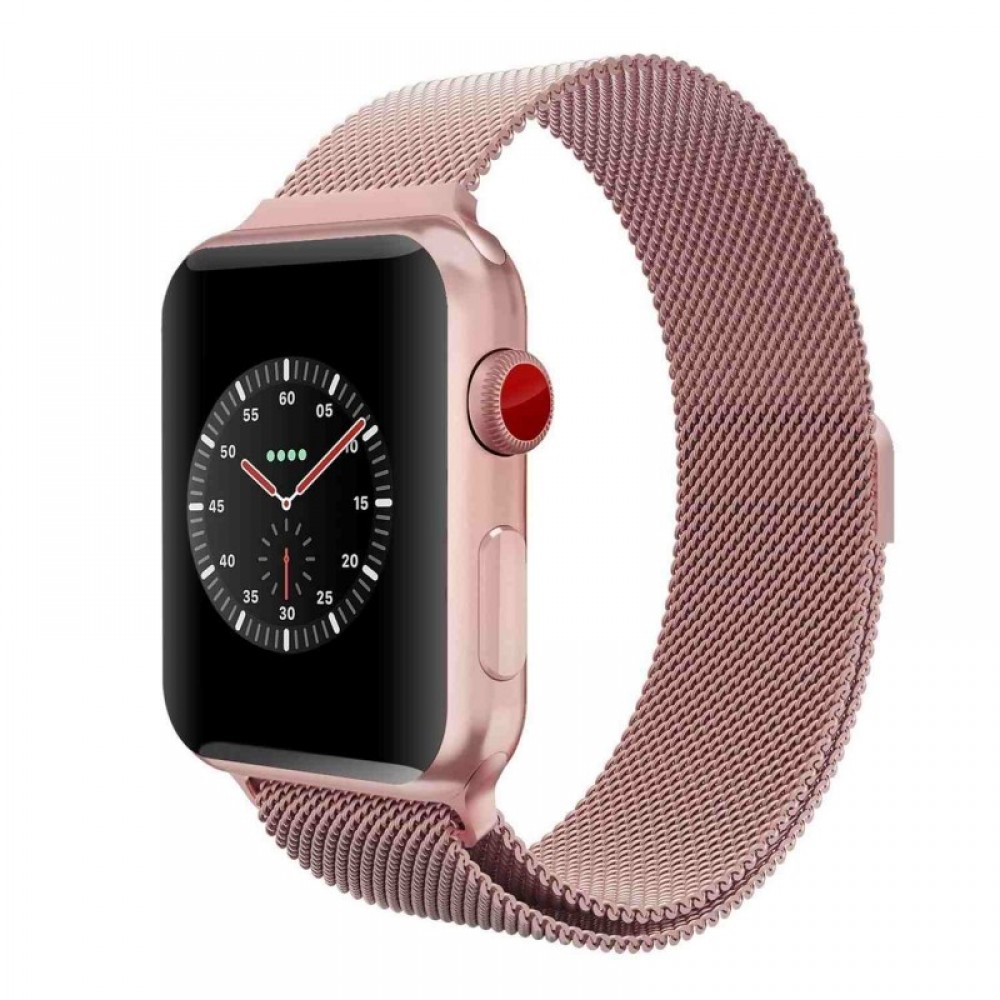 Metal Strap Bracelet Apple Watch  - 44/42mm -Ροζ Χρυσό Αξεσουάρ 
