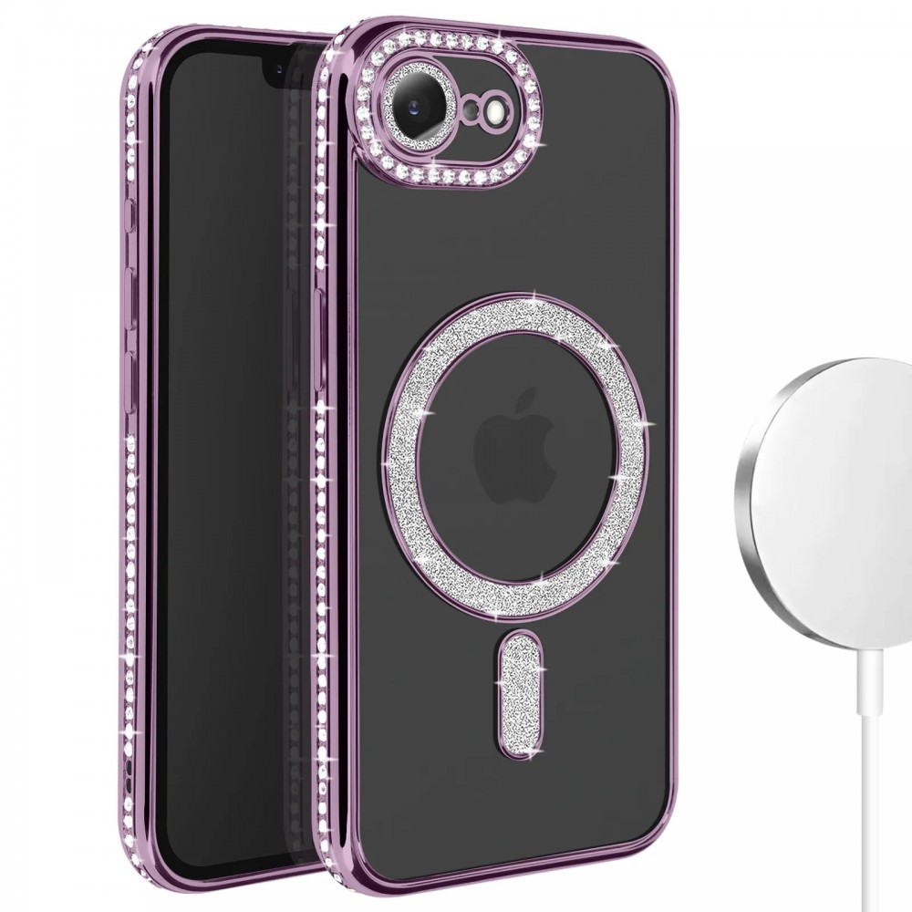 Θήκη iPhone 17e Back Cover Electro Magsafe Bling -Μωβ Θήκες iPhone