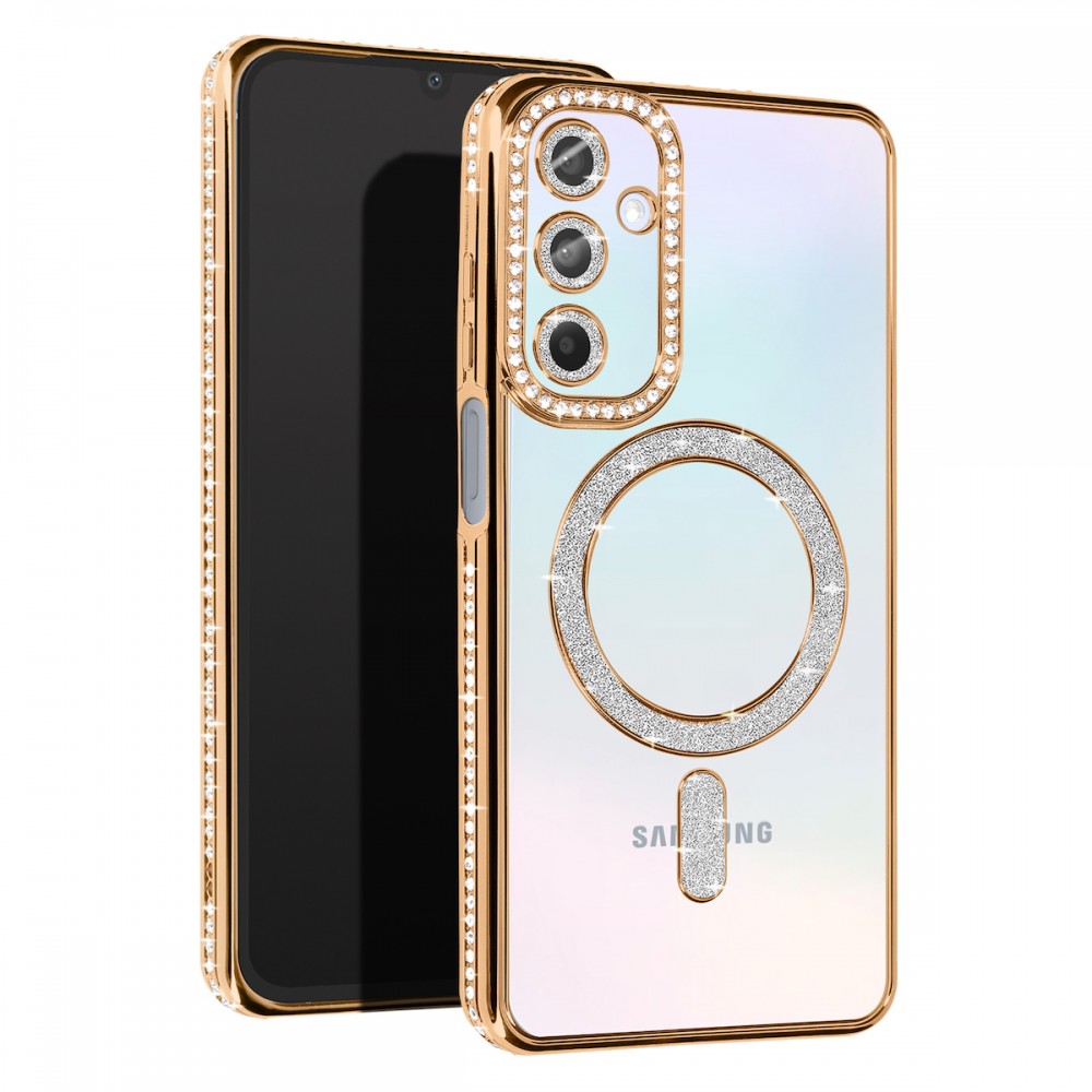 Θήκη Samsung Galaxy A37 5G Back Cover Electro Magsafe Bling -Χρυσό Θήκες Smartphone