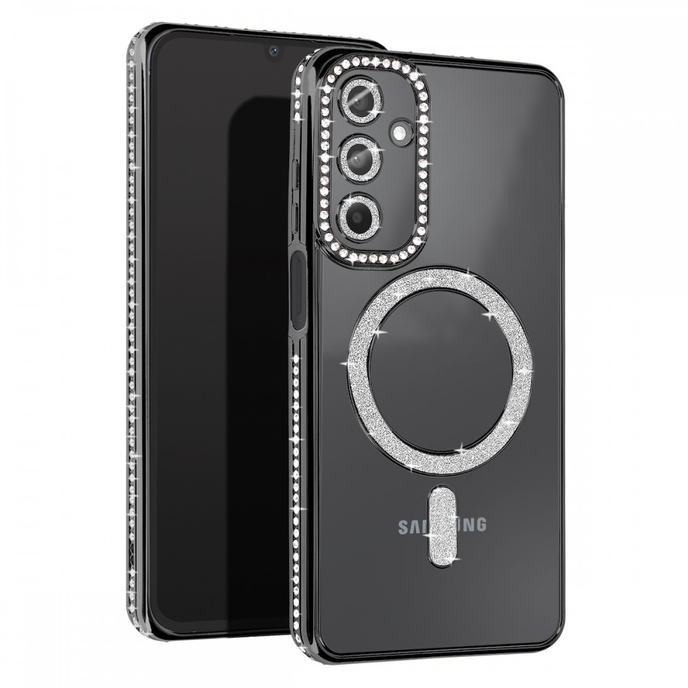 Θήκη Samsung Galaxy S24 Plus 5G Back Cover Electro Magsafe Bling -Μαύρο Θήκες Smartphone