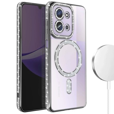 Θήκη Xiaomi Redmi 15C 4G & 5G / Poco C85 Back Cover Electro Magsafe Bling -Μαύρο