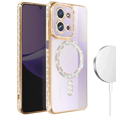 Θήκη Xiaomi Redmi 15C 4G & 5G / Poco C85 Back Cover Electro Magsafe Bling -Χρυσό