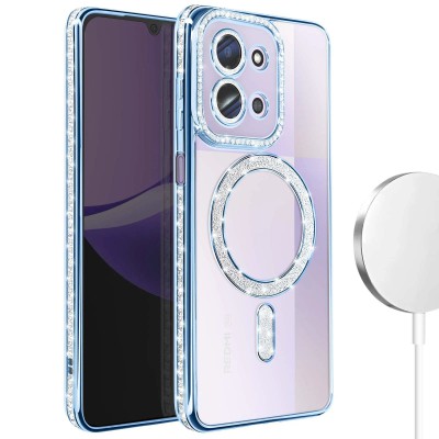 Θήκη Xiaomi Redmi 15C 4G & 5G / Poco C85 Back Cover Electro Magsafe Bling -Μπλε