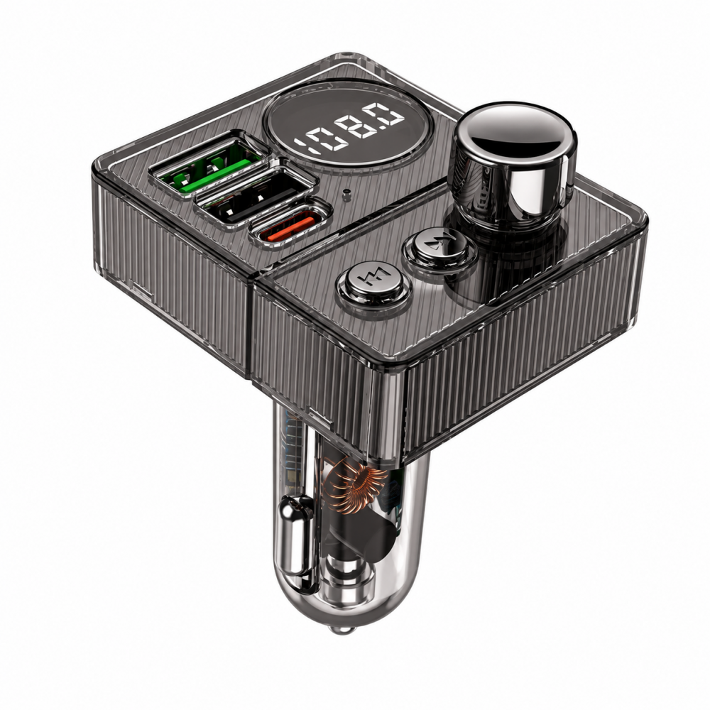 FM Transmitter Αυτοκινήτου Bluetooth MP3 με PD 20W & Hands-Free P31 – Ασημί Διάφορα