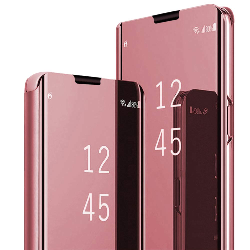 Θήκη Samsung Galaxy S10 Smart Cover Clear View Standing Cover -Rose Gold Θήκες Smartphone