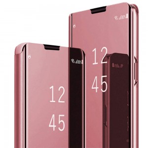 Θήκη Samsung Galaxy S10 Smart Cover Clear View Standing Cover -Rose Gold Θήκες Smartphone