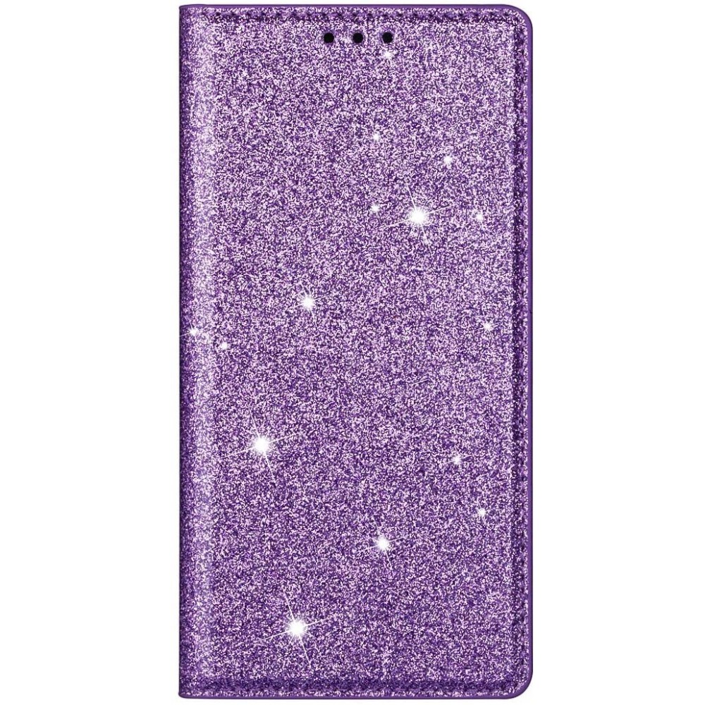 Θήκη Samsung Galaxy A51 Bling Glitter PU Leather Flip Wallet -Purple Θήκες Smartphone