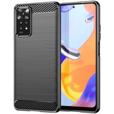 Θήκη Σιλικόνης Carbon Look Για Xiaomi Redmi Note 12 Pro 4G –Μαύρο