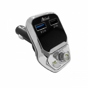 Fm Transmitter ALS-A688 Με Bluetooth, 2 USB, Οθόνη LCD Και Τηλεχειριστήριο -Ασημί / Μαύρο Διάφορα