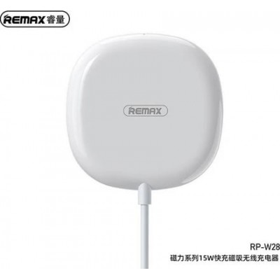 Remax RP-W28 Qi Pad 15W – Ασύρματος Φορτιστής για Smartphones -Λευκό