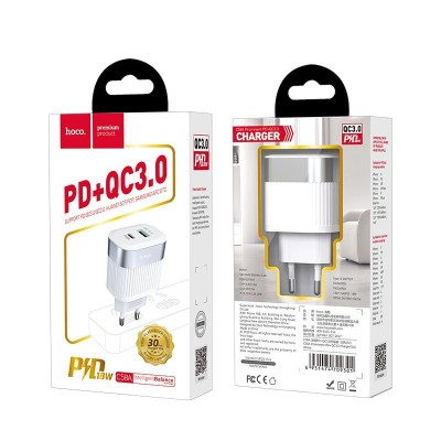 HOCO charger PD + QC3.0 C58A- Λευκό