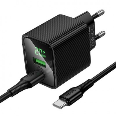 Φορτιστής Τοίχου CS83A 20W με Θύρες USB-A & USB-C και Καλώδιο Type-C