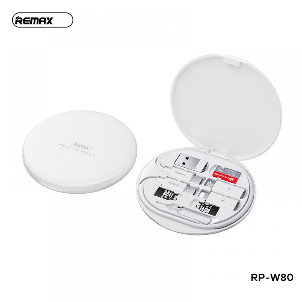 Remax RP-W80 Ασύρματος Φορτιστής 15W – Μαγνητική Βάση, Type-C & USB Συμβατότητα -Λευκό Αξεσουάρ 