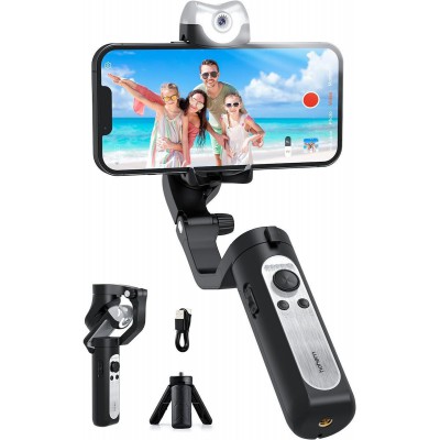 Hohem iSteady V2S Kit 3-Axis Smartphone Gimbal με AI Tracking & LED Φως –Μαύρο